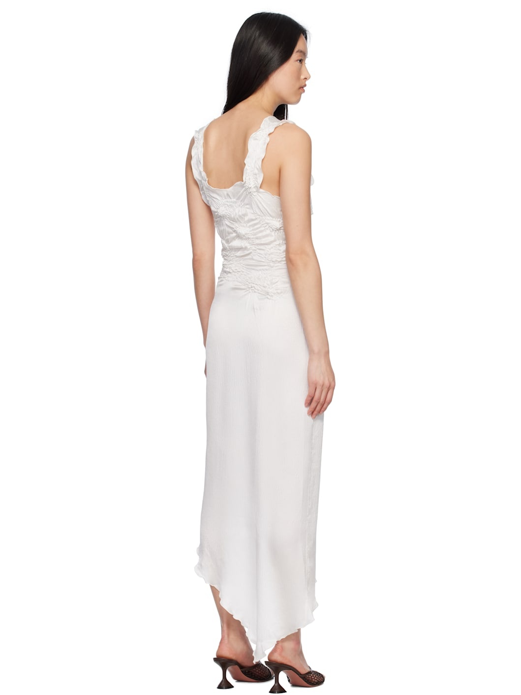 White Markiza Paisley Midi Dress - 3