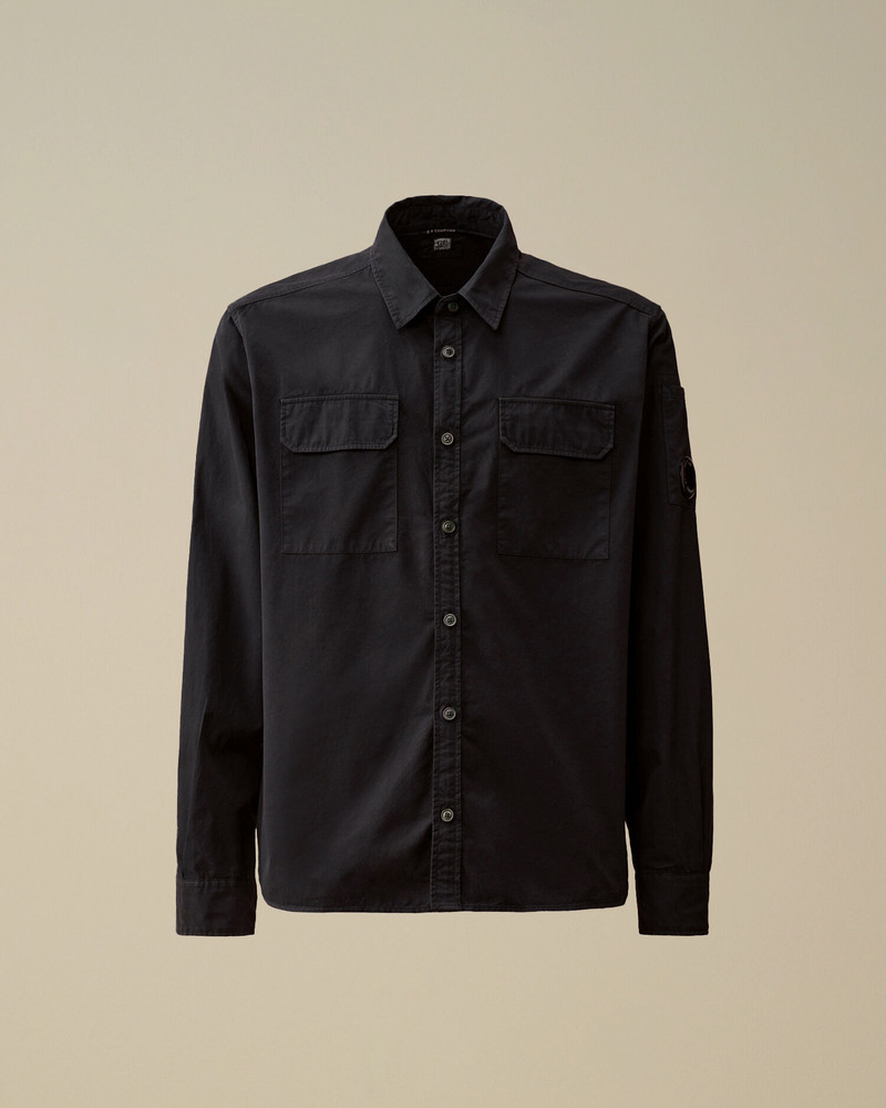 Organic Gabardine Longsleeve Button Shirt 1