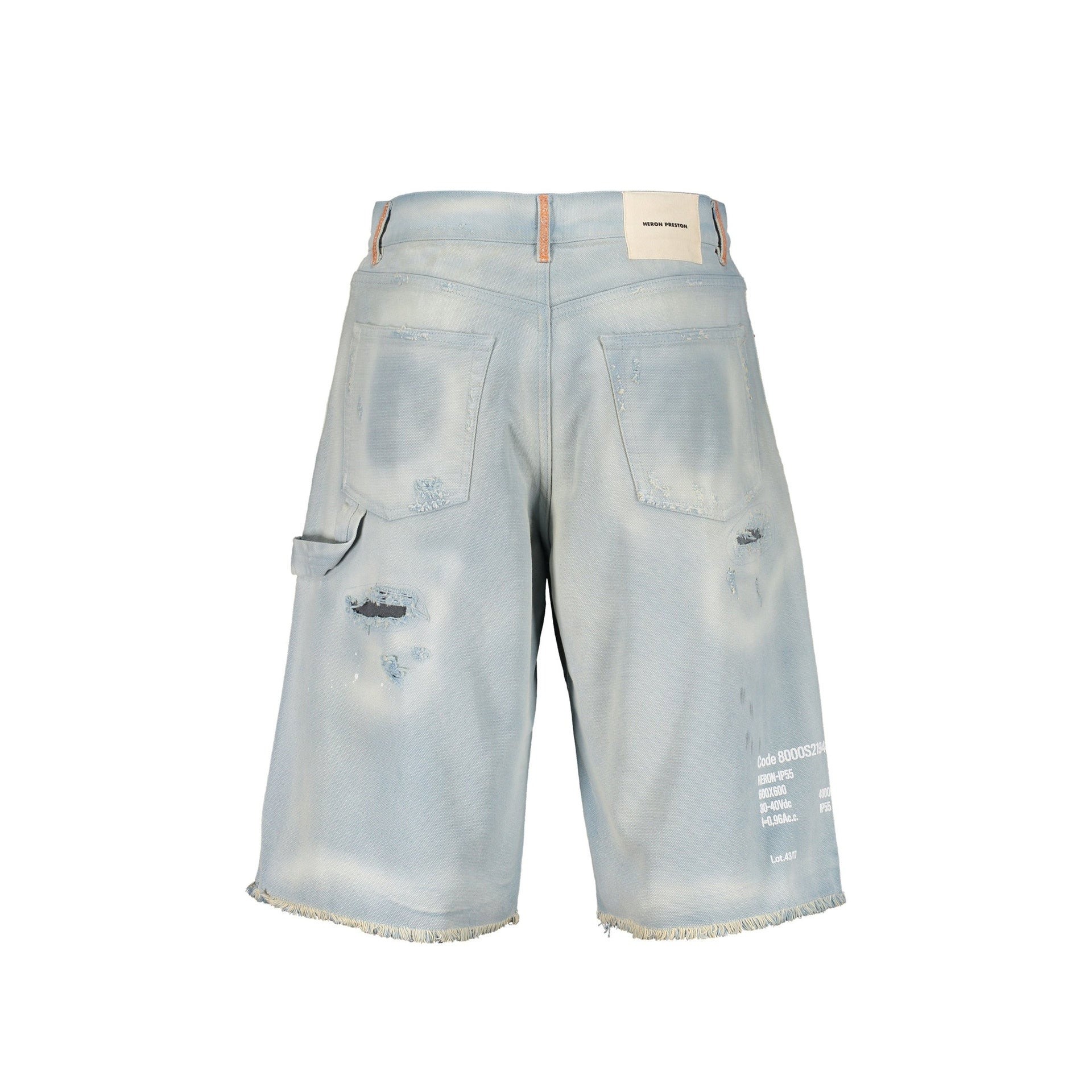 Heron Preston Denim Shorts Men - 3