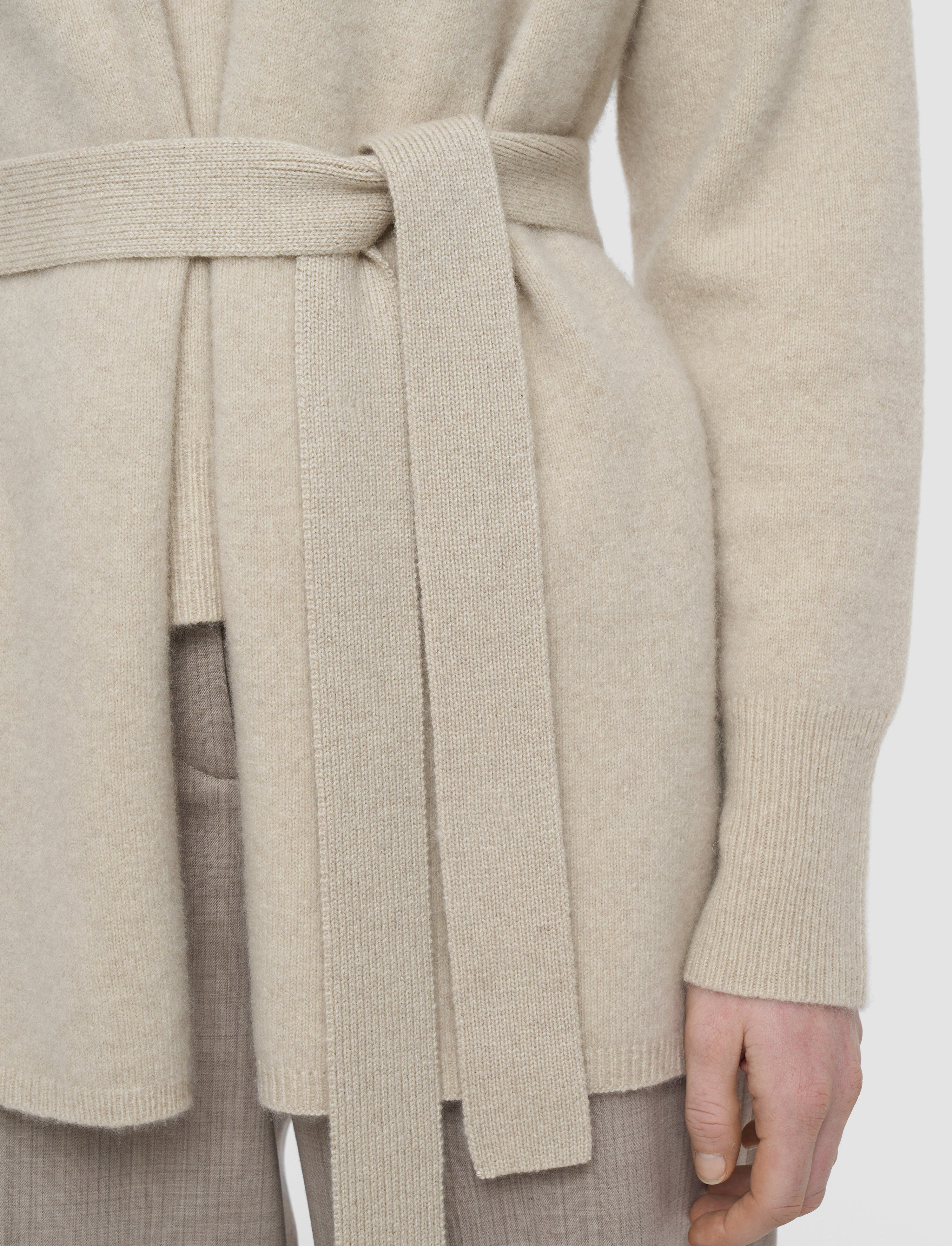 Brushed Cashmere Sleeveless Wrap - 5
