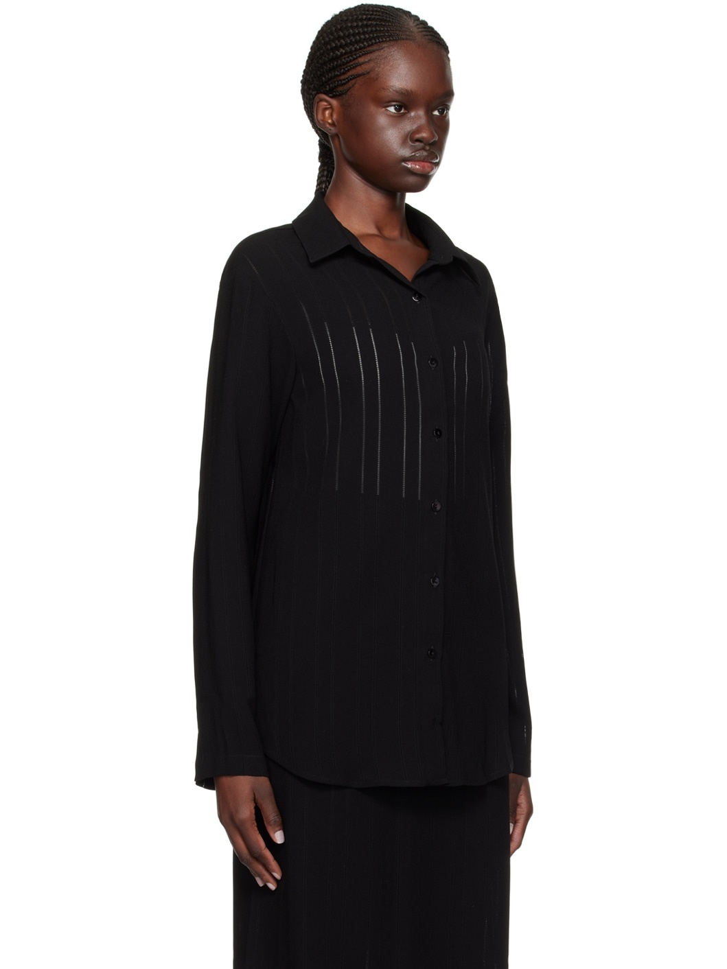 Black Drop Stitch Shirt - 2