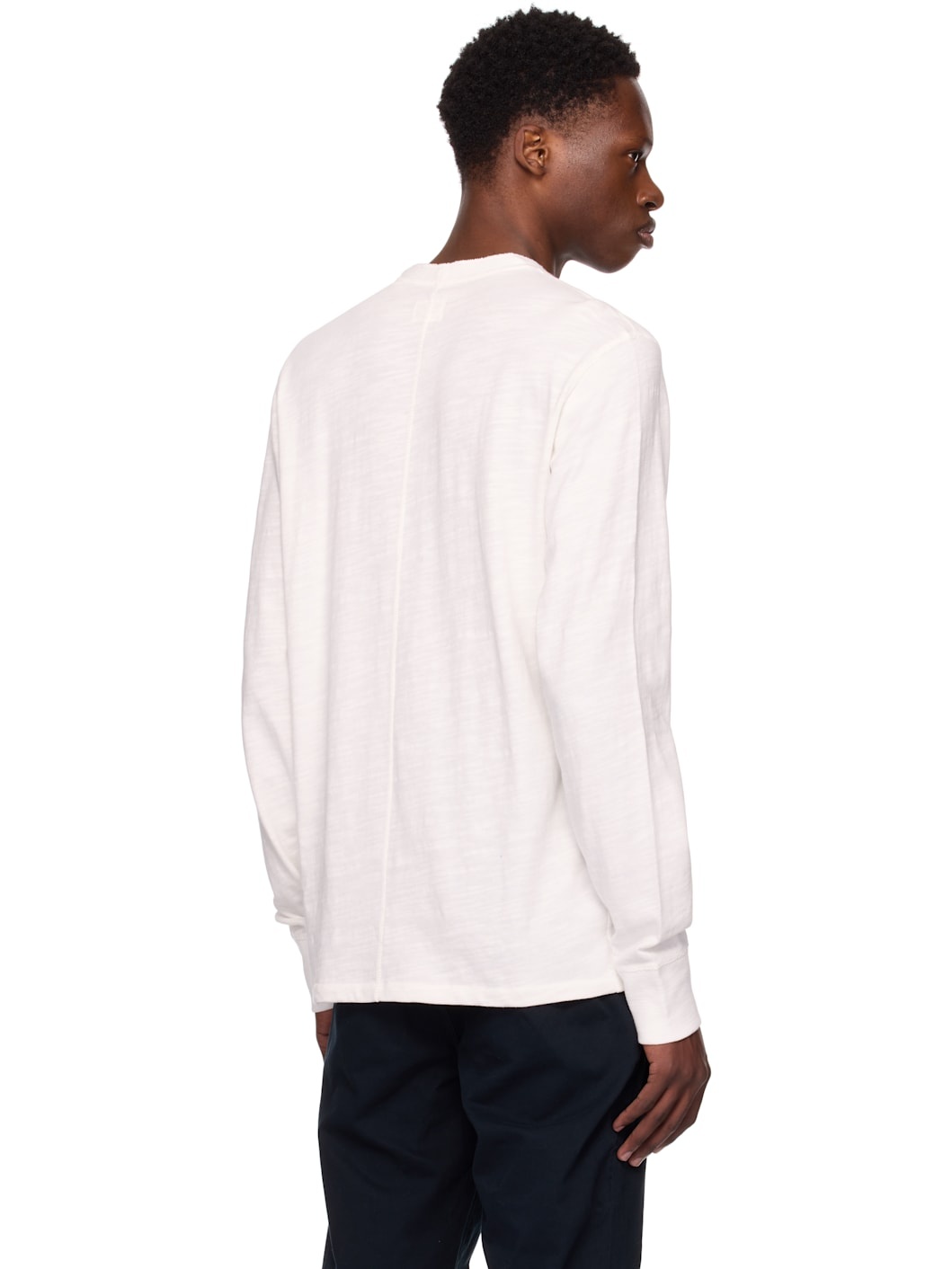 White Classic Flame Henley - 3