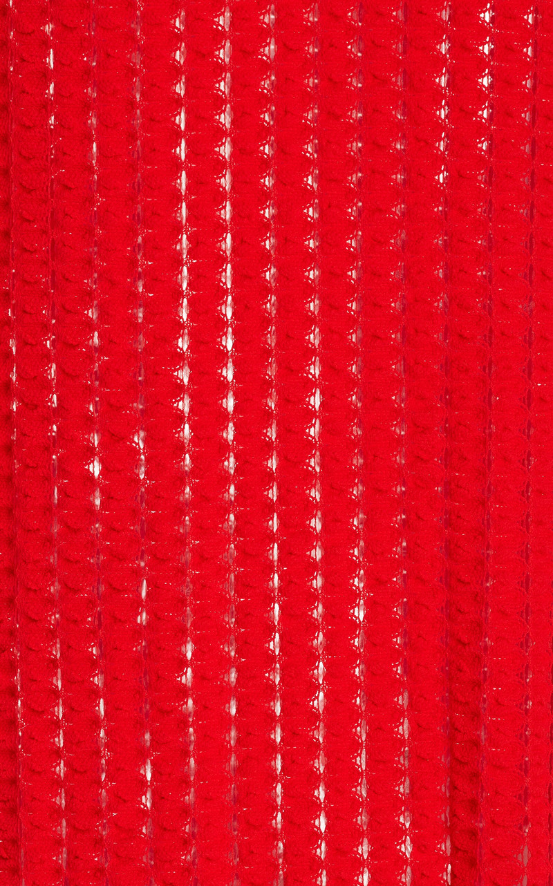 SIMKHAI Elton Open-Knit Maxi Dress red outlook