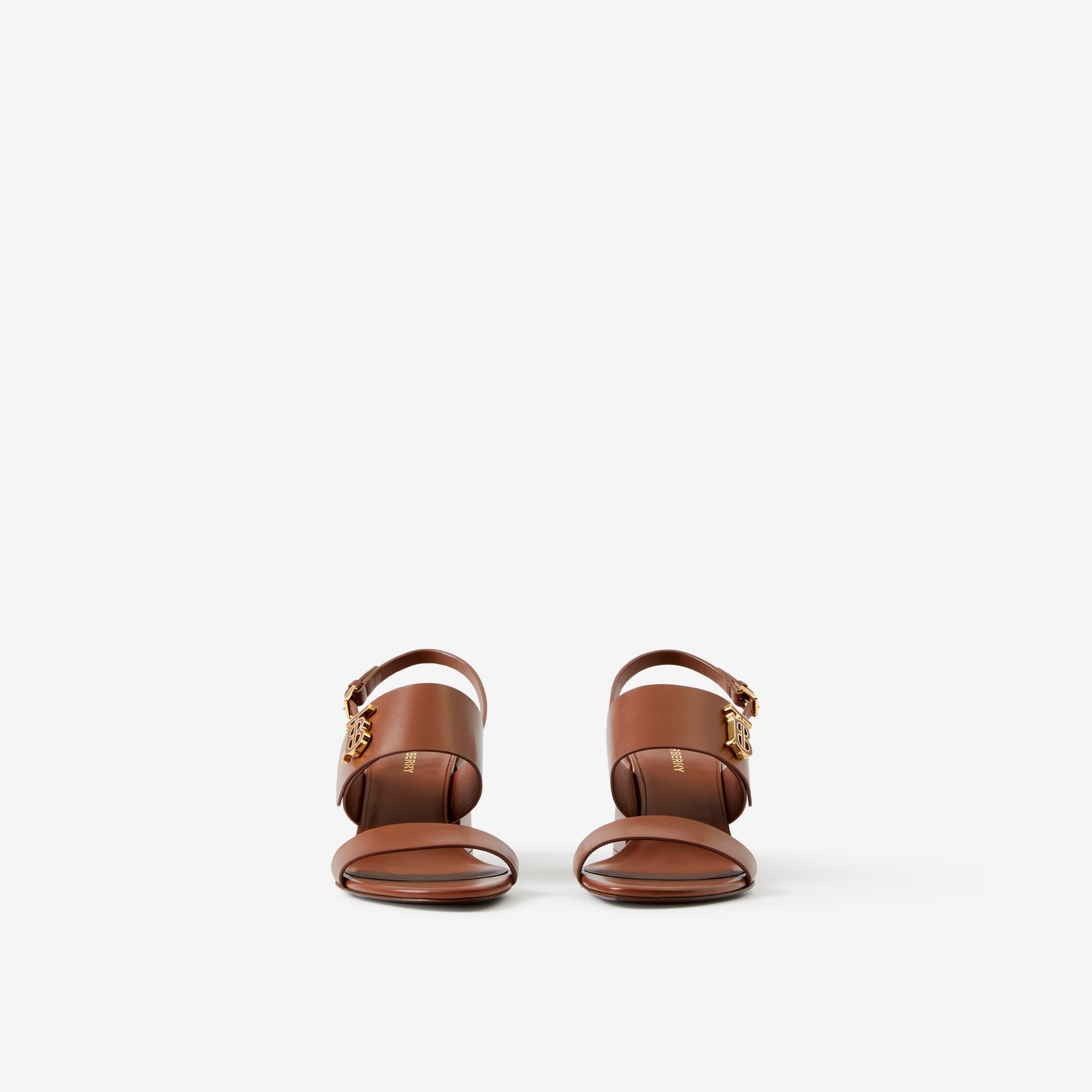 Monogram Motif Leather Sandals - 2