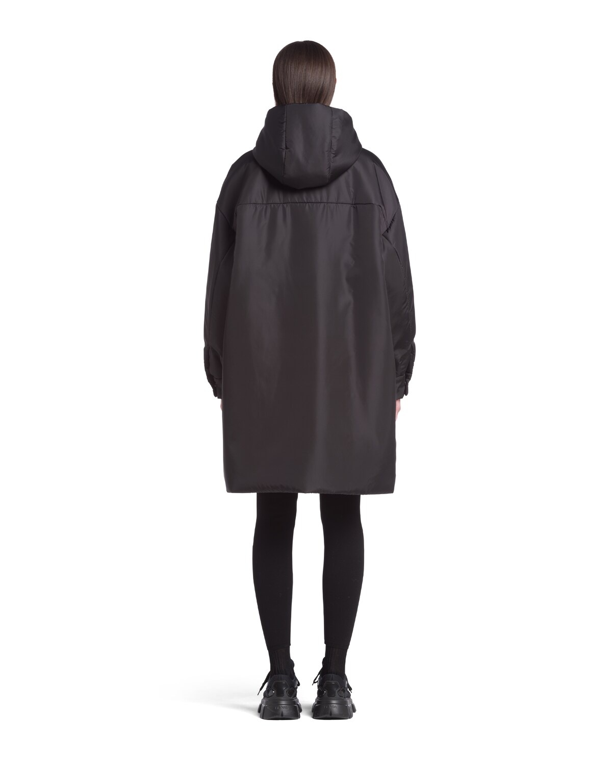 Oversized light Re-Nylon raincoat - 4