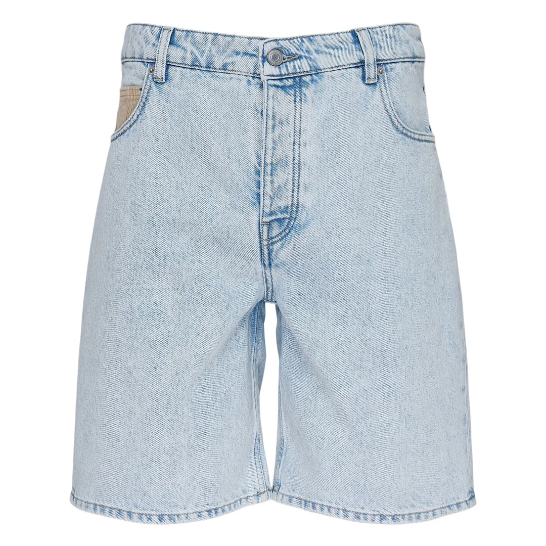 Light Wash Denim Shorts - 1