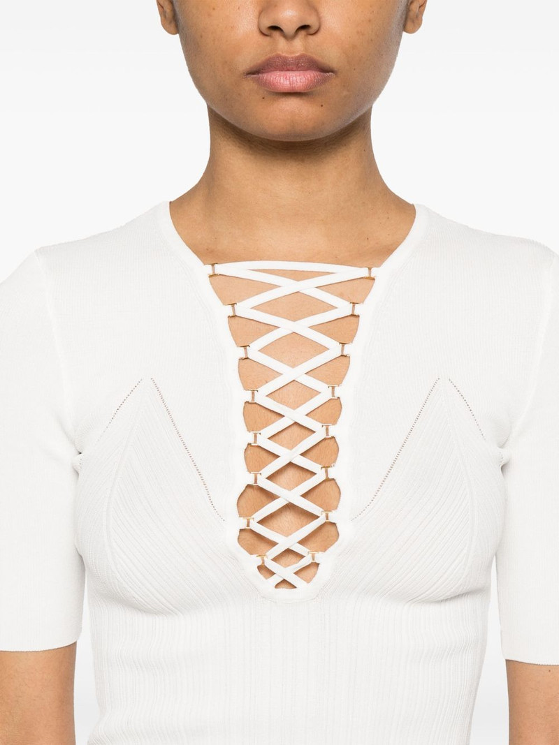 crossover-lace knitted top 5