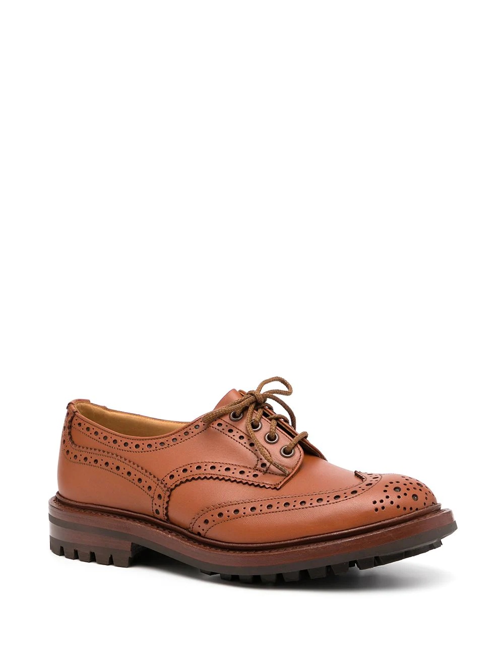 lace-up leather brogues - 2