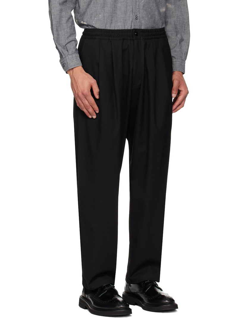Black Baggy Silhouette Easy Trousers 2