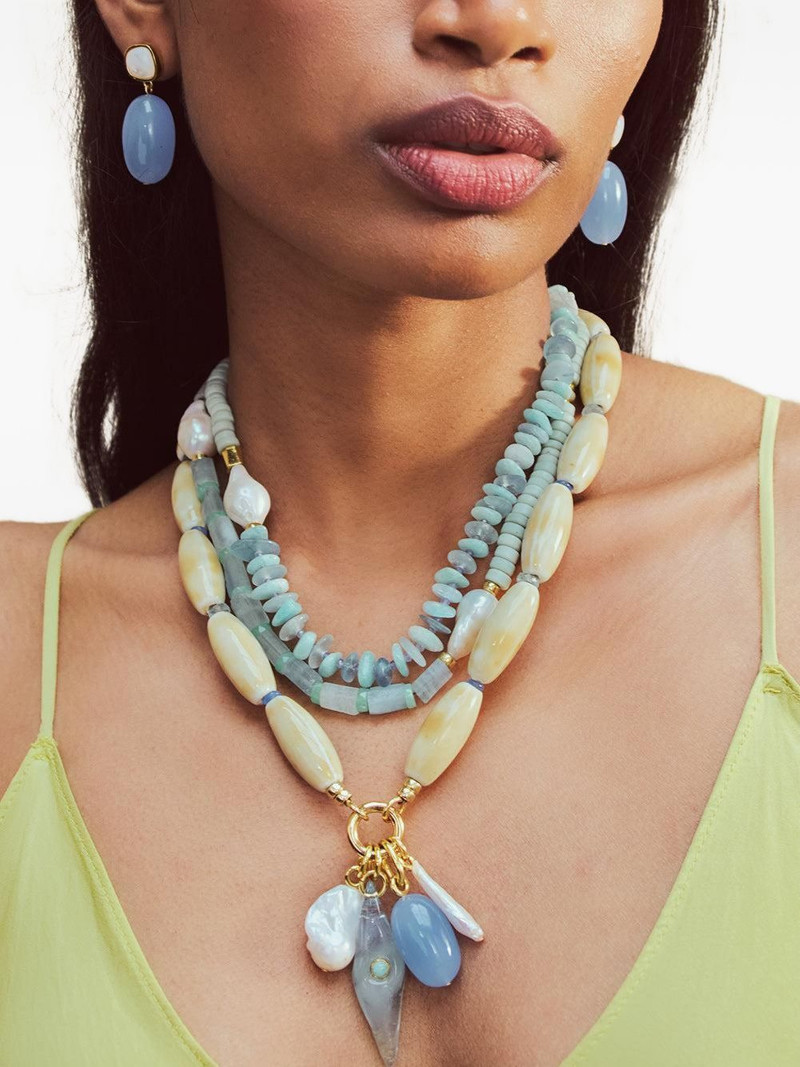 LIZZIE FORTUNATO Marilla seashell necklace outlook