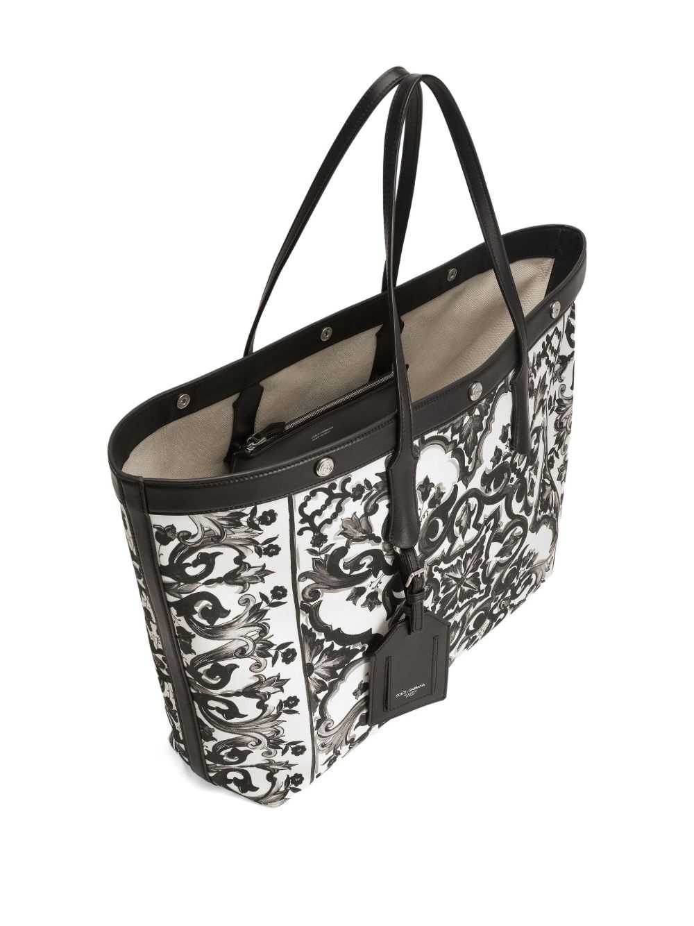 Majolica-print tote bag - 5