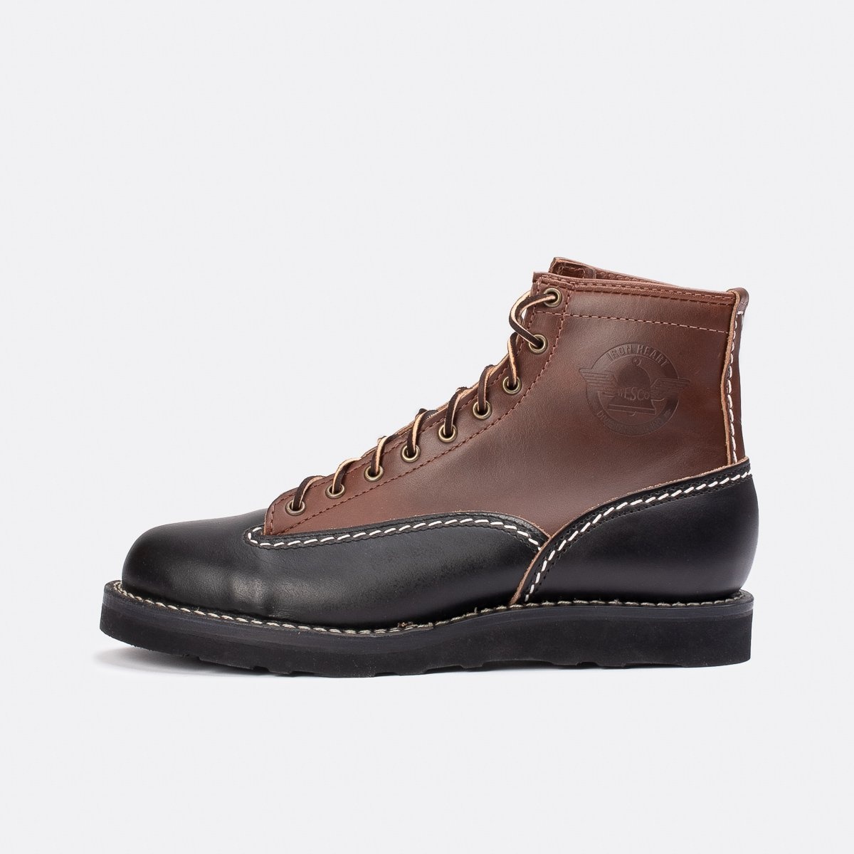Iron Heart Int’l x Division Road x Wesco® - 7" Black/Brown Horsehide Jobmaster® - 2