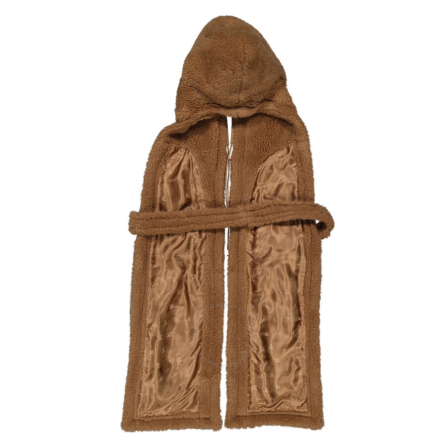 Max Mara Max Mara Ladies Camel Corea Teddy Wool-Blend Long