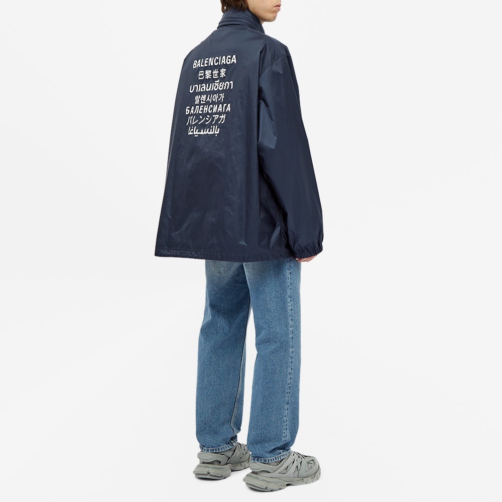 Balenciaga Languages Logo Rain Jacket - 7