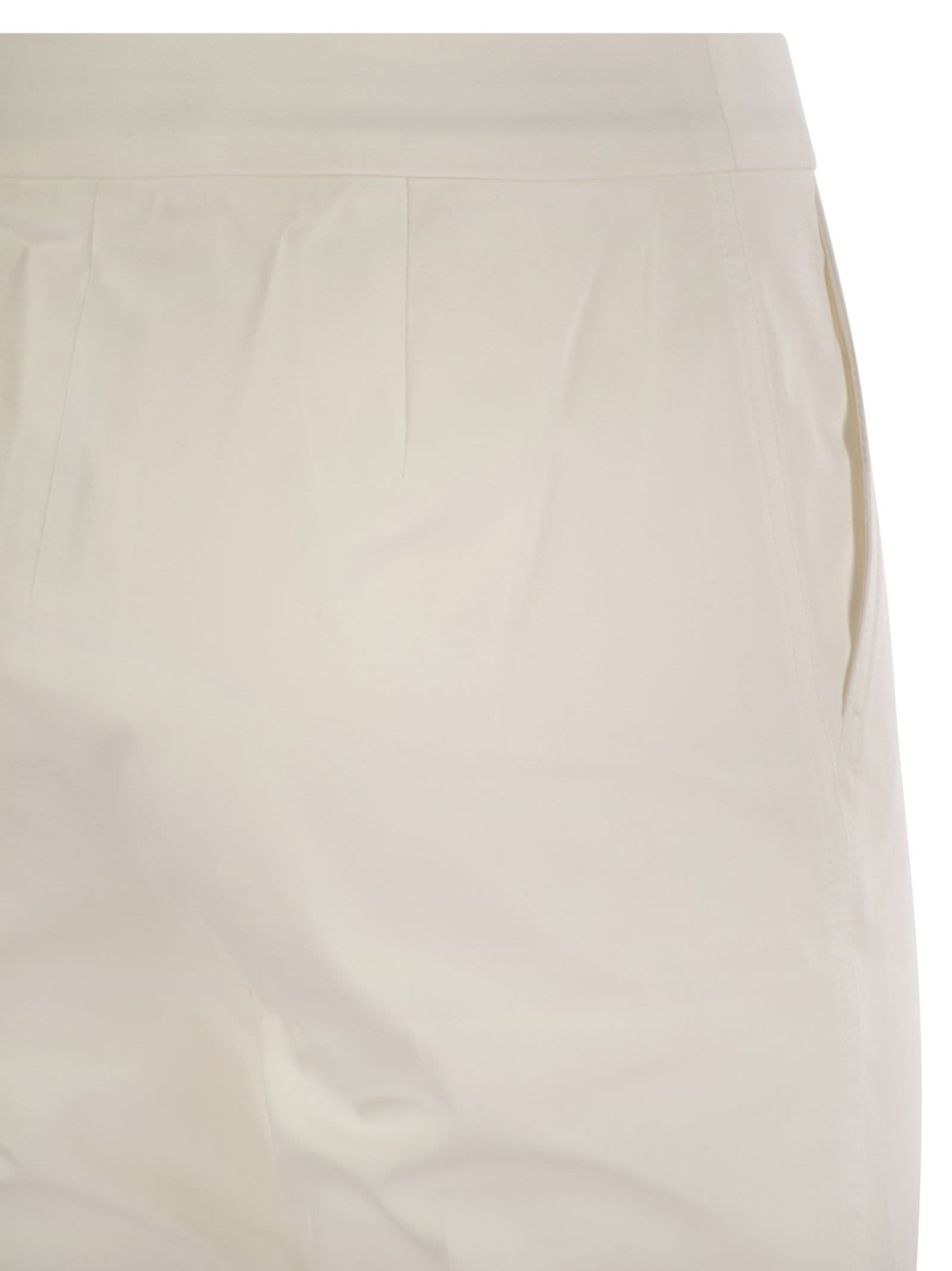 Maxmara Women Okra - Cotton Satin Trousers - 4