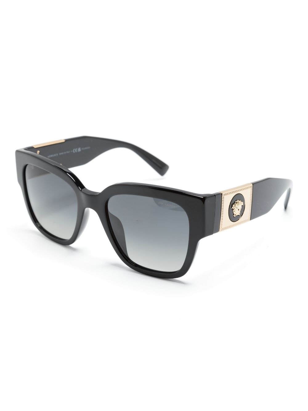 logo-plaque oversize-frame sunglasses - 2