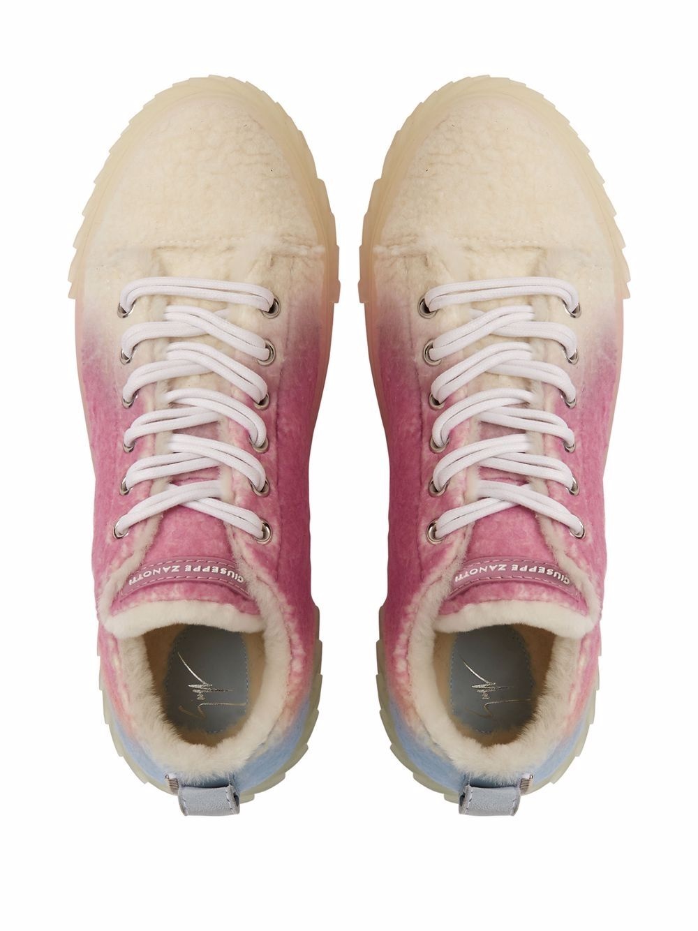 Blabber textured ombre sneakers - 4