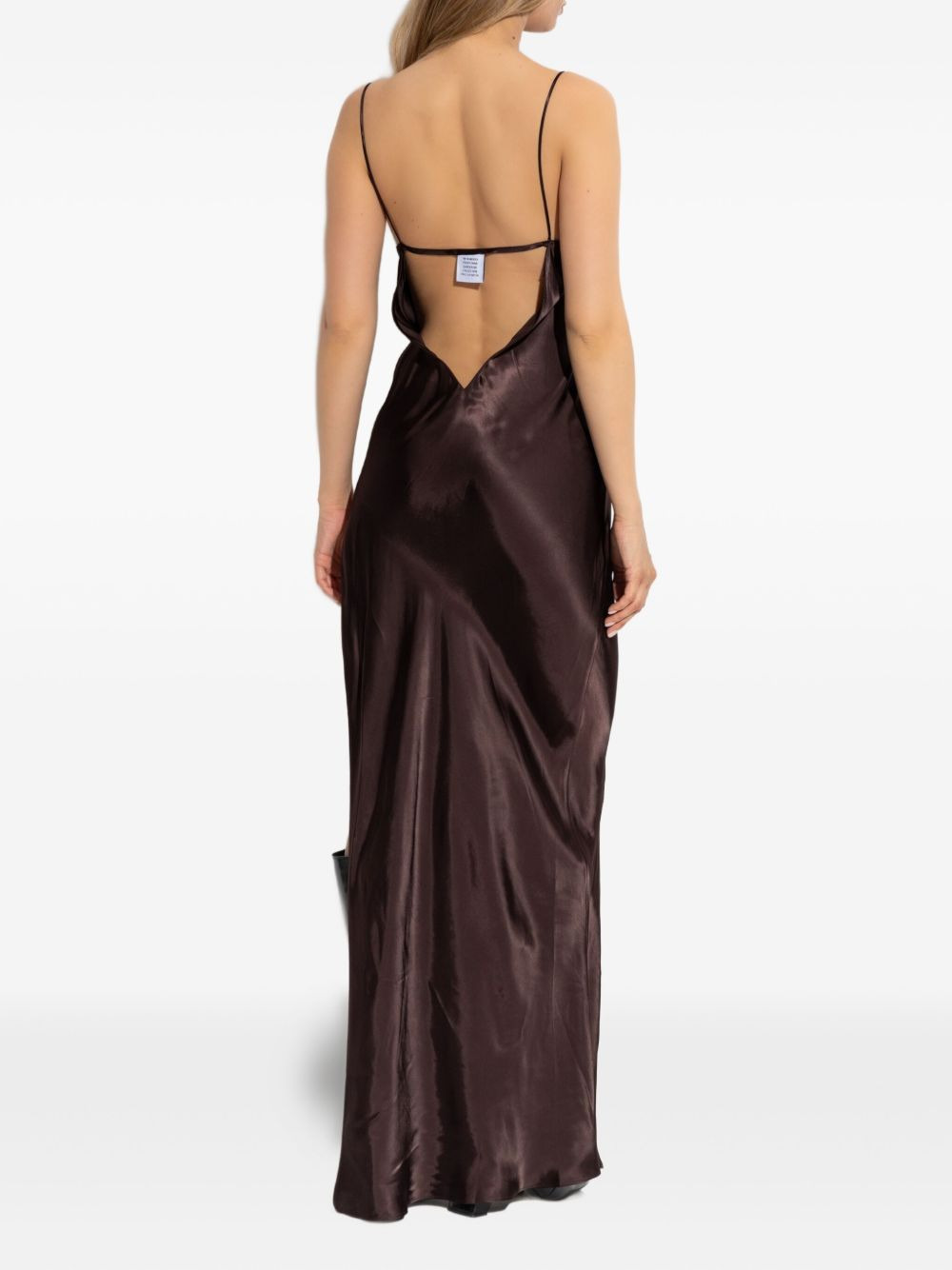 side-slit slip maxi dress - 4