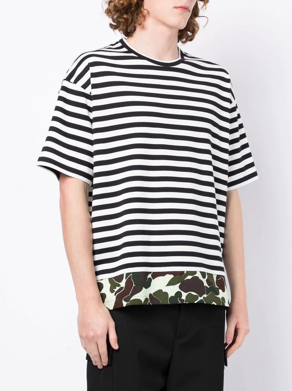 striped crew-neck T-shirt - 3