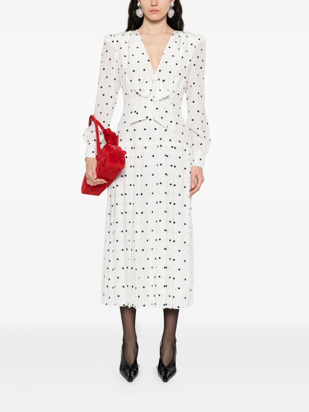 polka-dot midi dress - 2