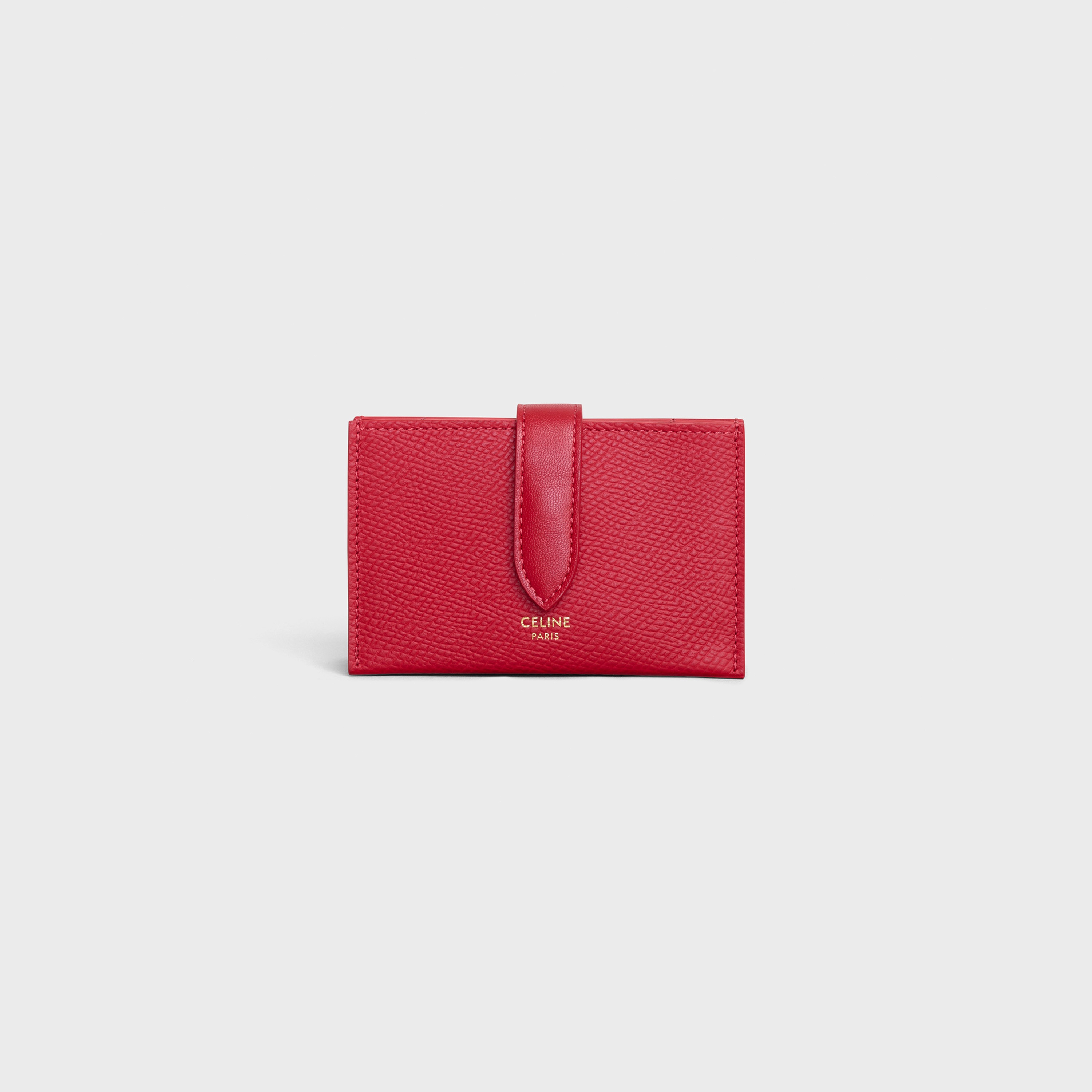ACCORDEON CARD HOLDER IN GRAINED CALFSKIN - 1