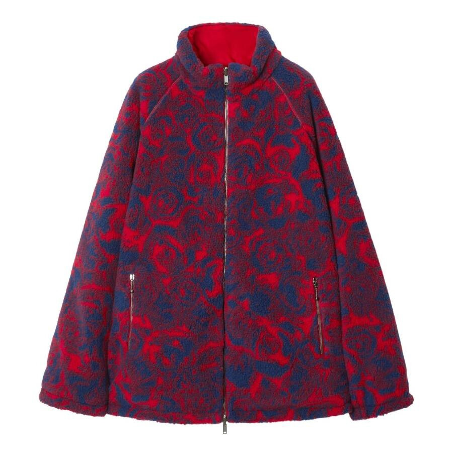 Burberry Rose-Print Fleece Reversible Jacket - 5