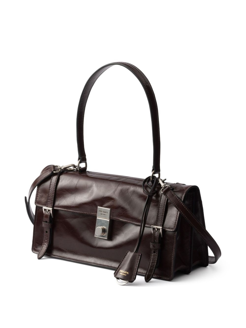 medium leather tote bag - 3