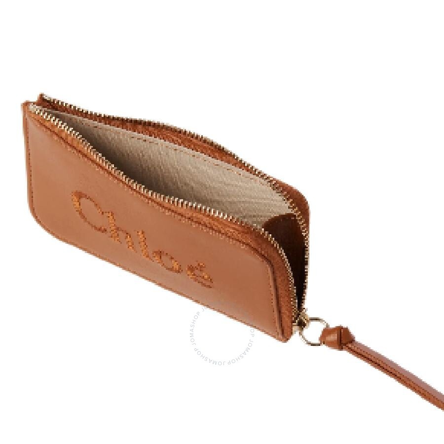 Chloe Logo Embroidered Sense Purse In Soft Leather - 3