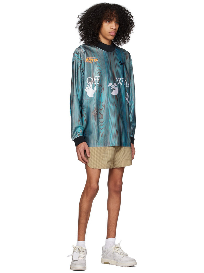 Nike Blue Off-White Edition Long Sleeve T-Shirt outlook