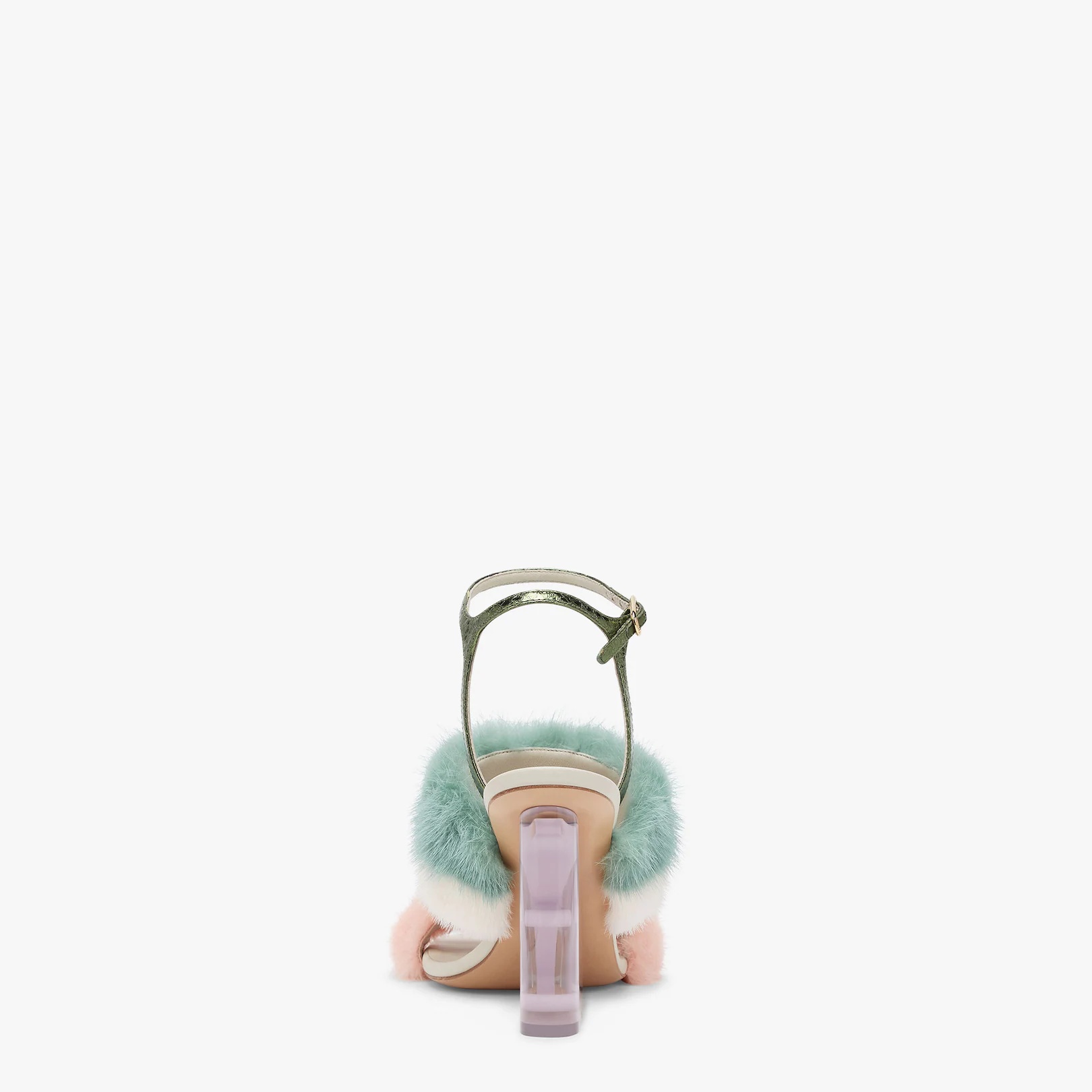Pink mink high-heeled sandals - 3