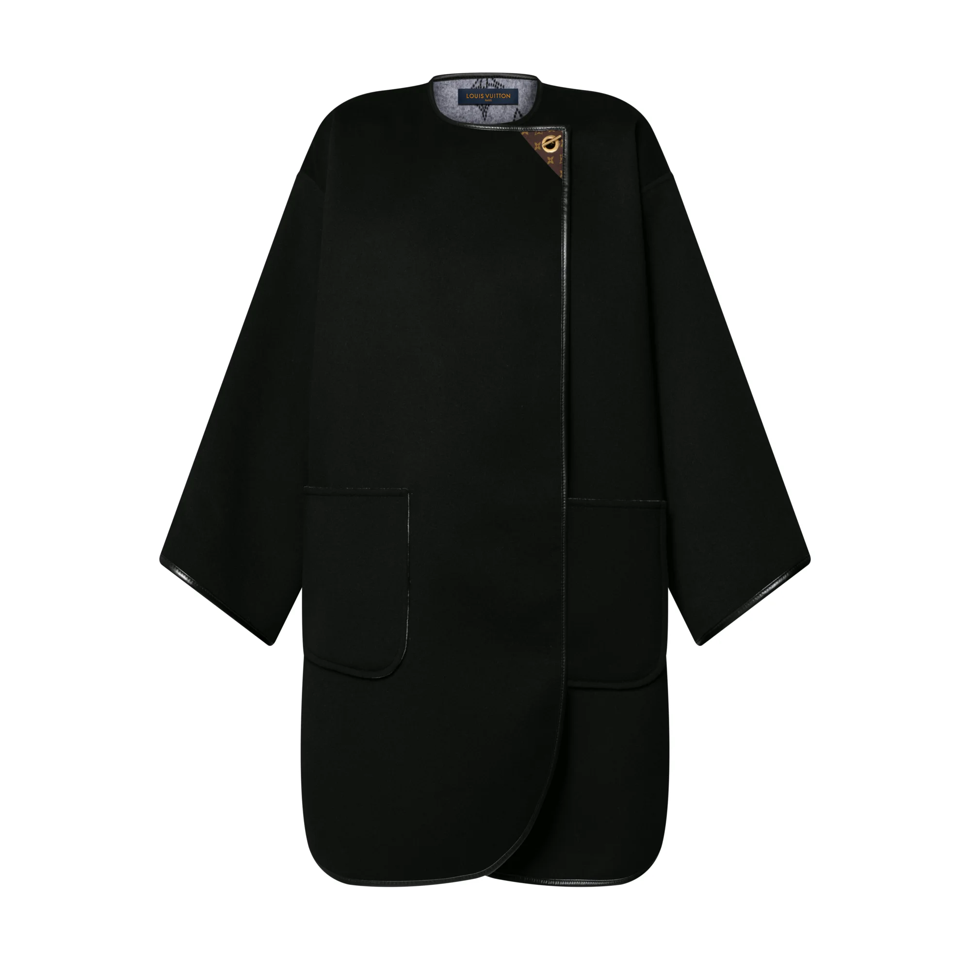 Double Face Toggle Detail Coat - 1