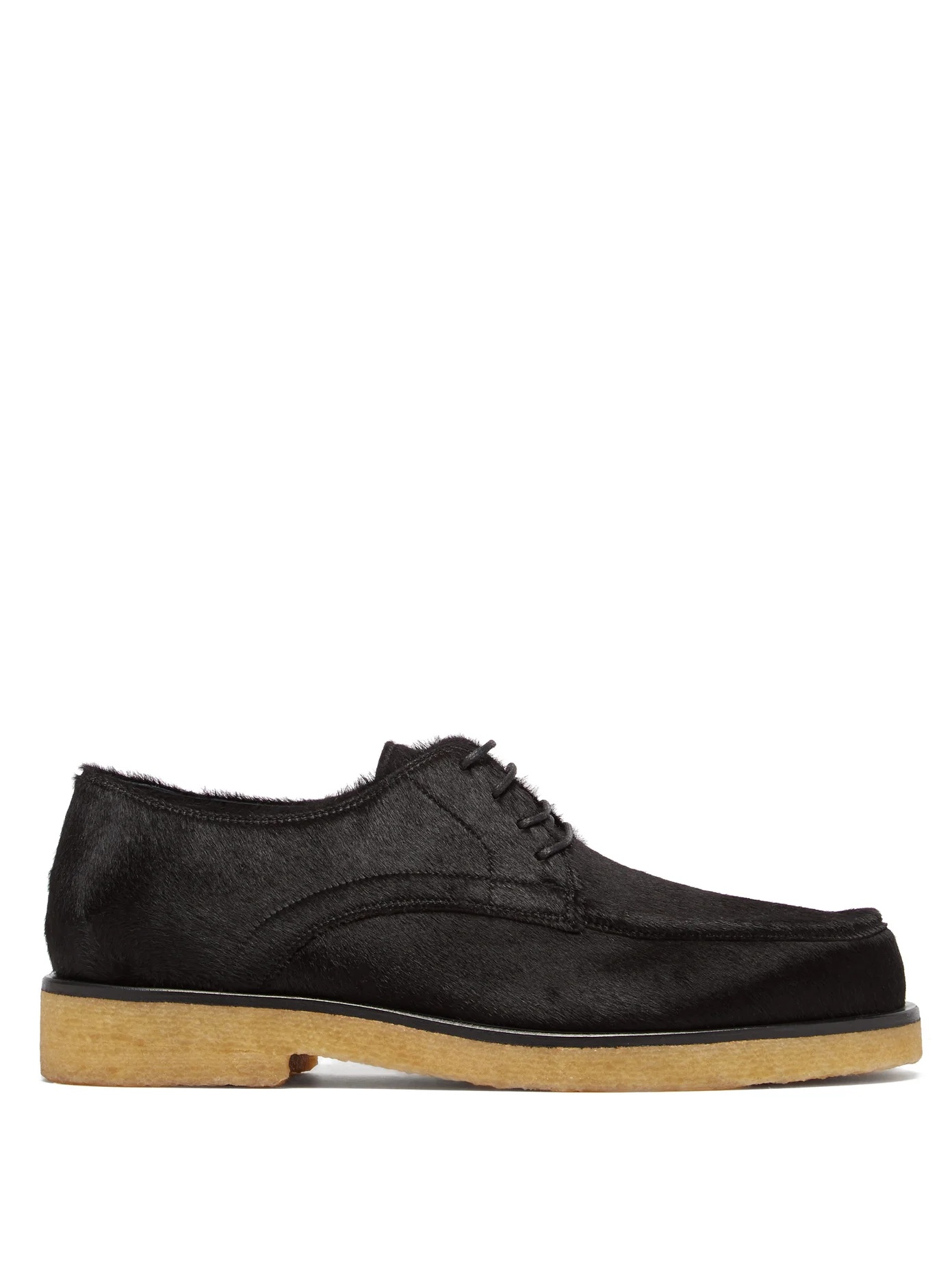 Calf-hair leather Derby shoes - 1