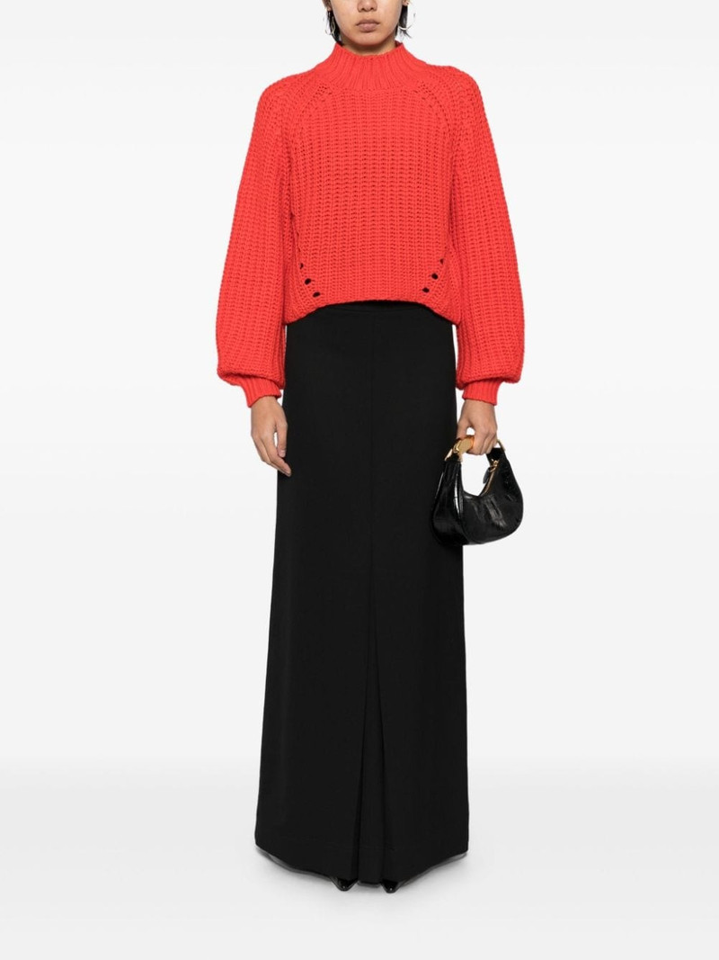 Victoria Beckham box-pleat maxi skirt outlook