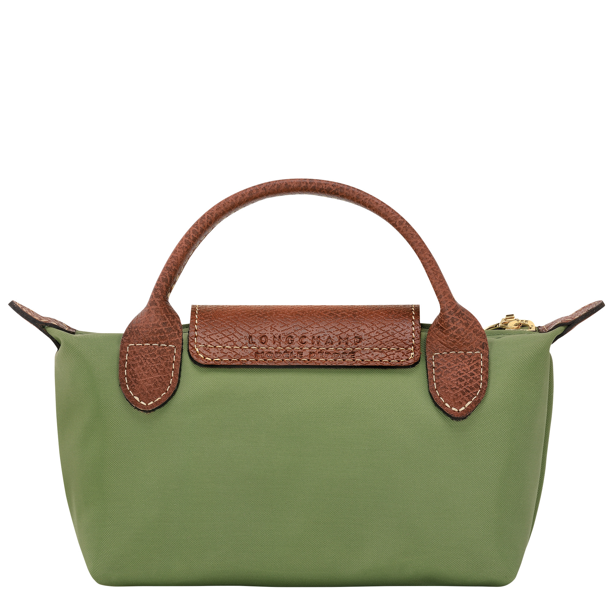 Le Pliage Original Pouch with handle Lichen - Recycled canvas - 4