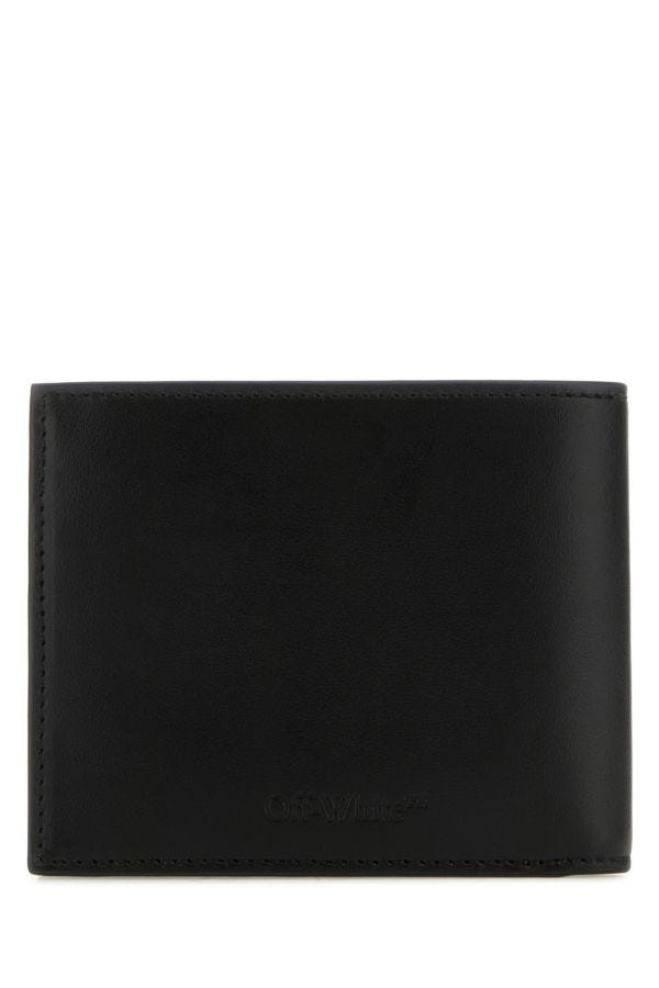 Off White Man Black Leather Wallet - 3