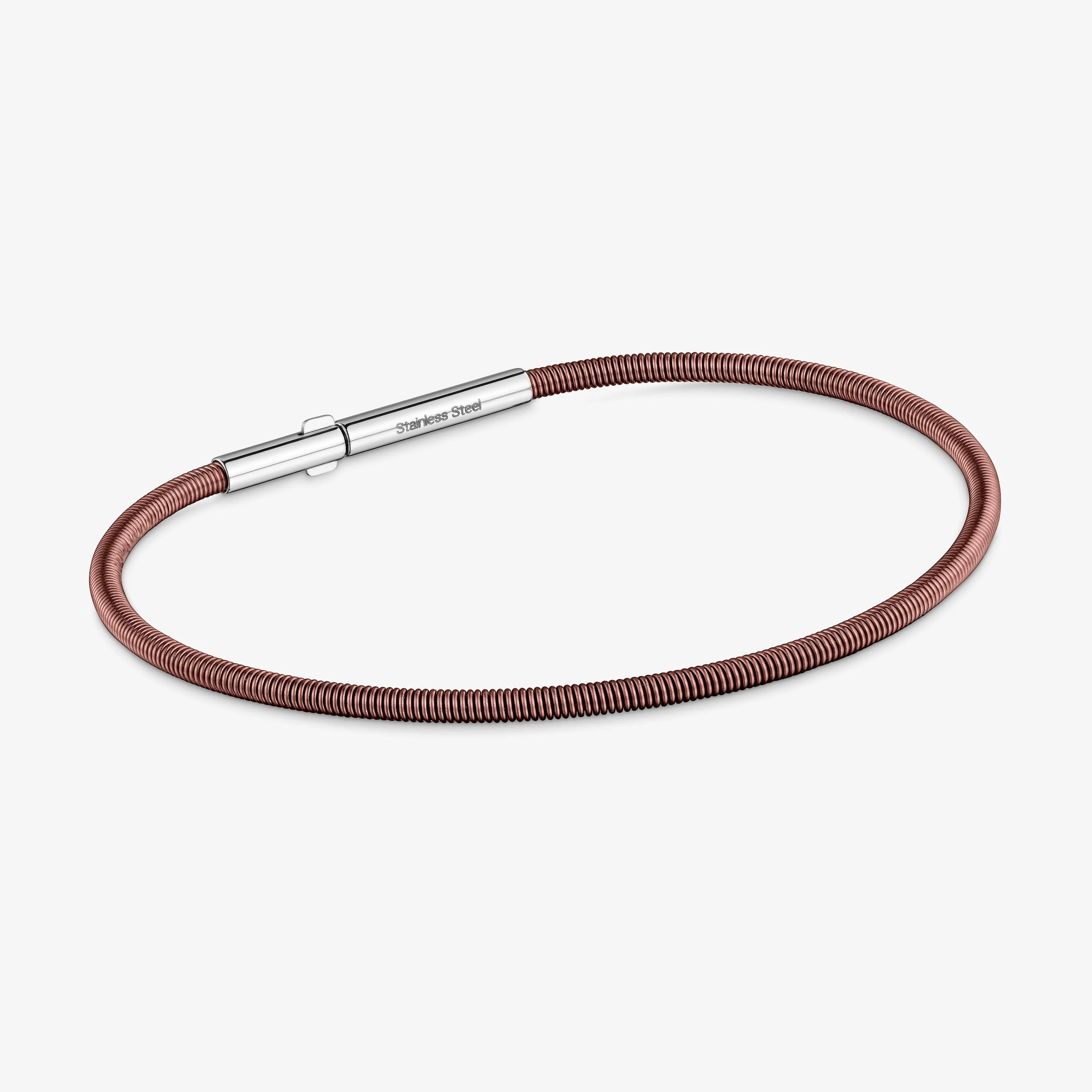 2 mm brown steel Bracelet TOUS Mesh Tube - 1
