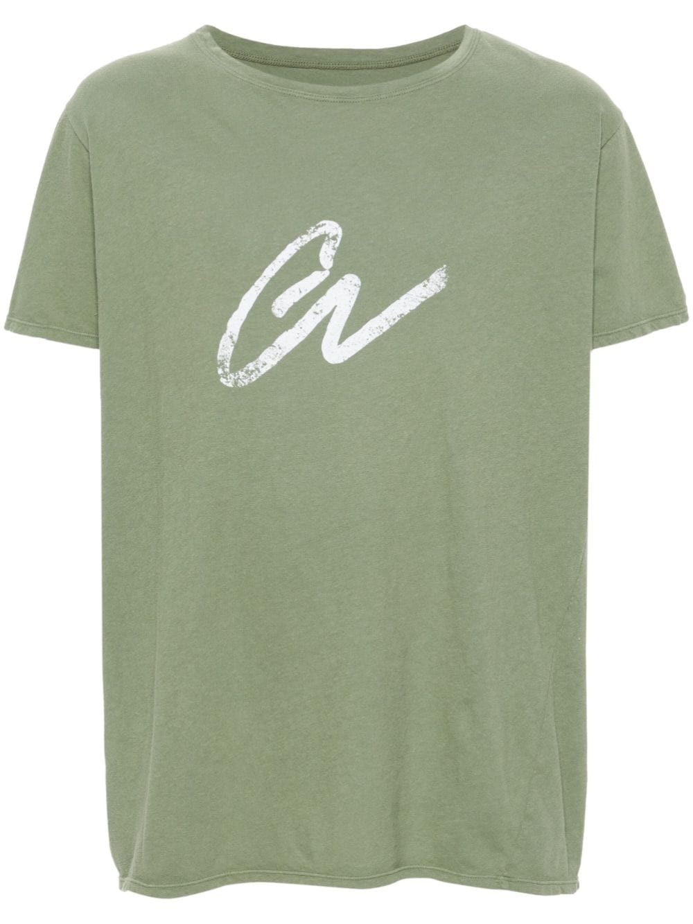 logo-print cotton T-shirt - 1