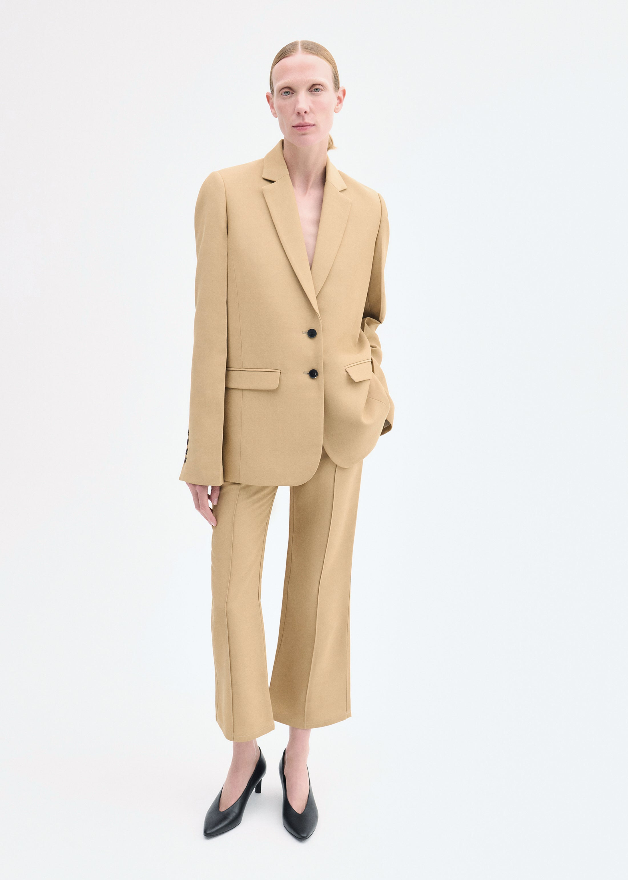 Structured Single-Breasted Blazer - 2