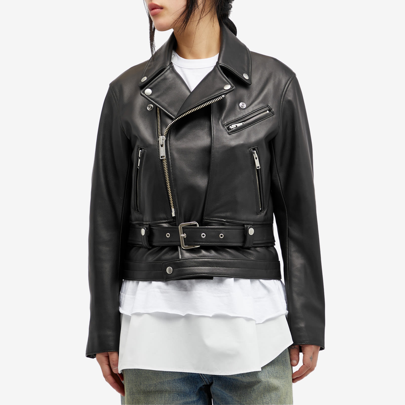 Undercover Leather Biker Jacket - 2