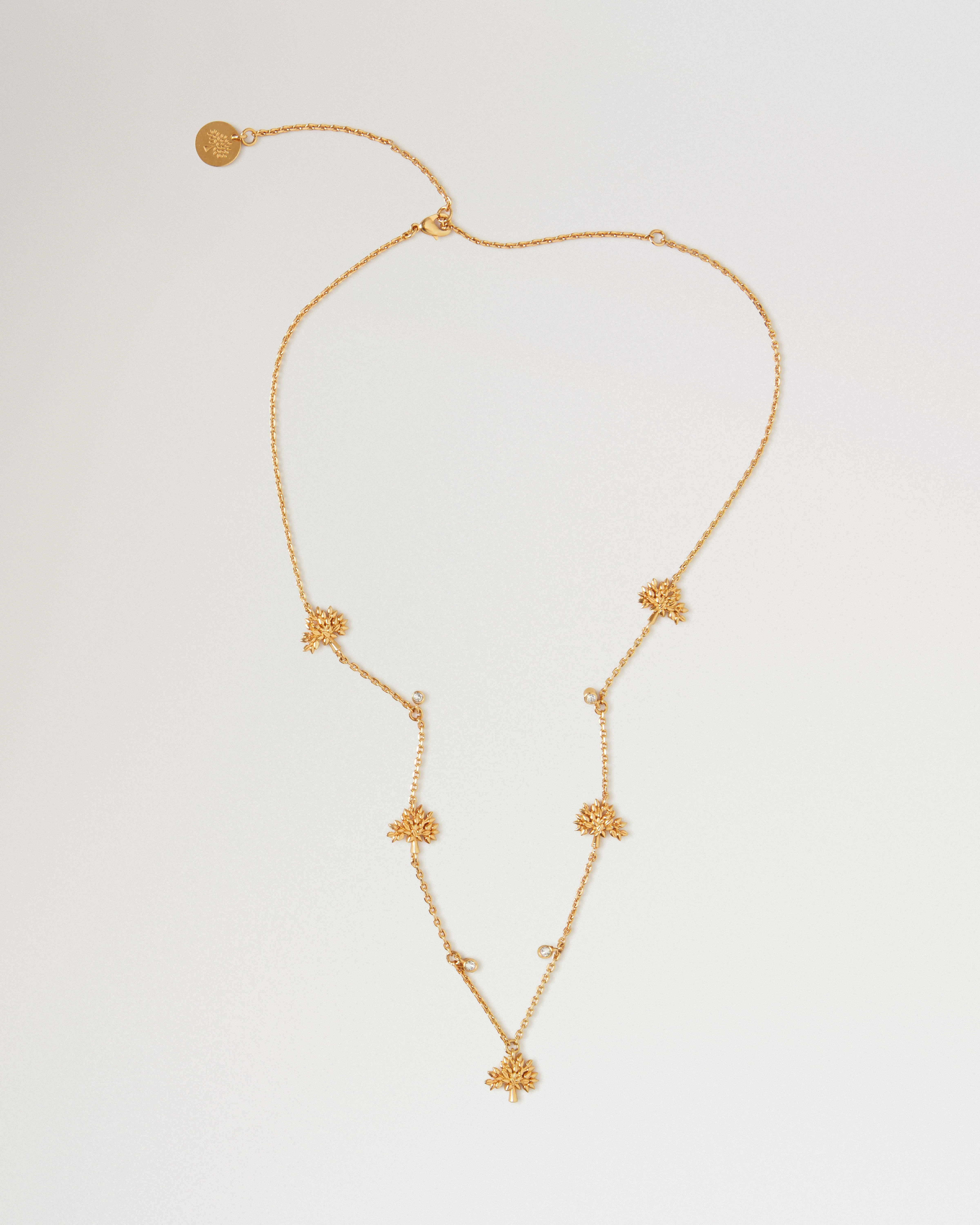 Mulberry Tree Charm Necklace
Gold Plated Brass - 1