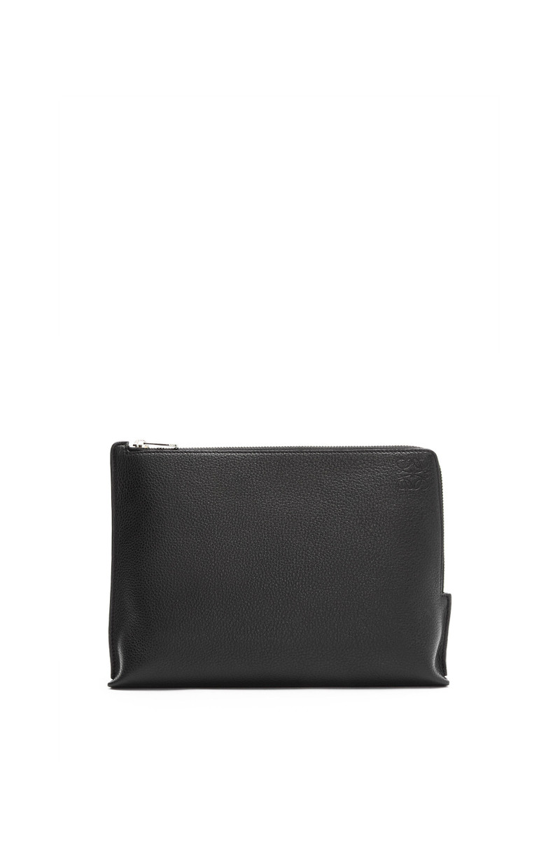 L Zip Pouch in soft grained calfskin 1