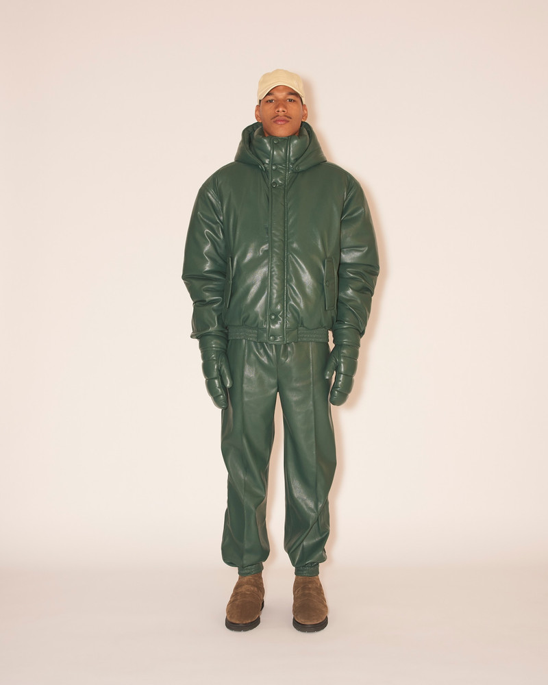 SYTA - OKOBOR™ alt-leather gloves - Pine green 3