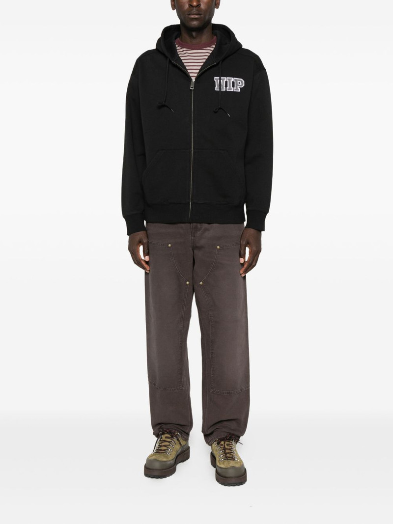 Carhartt logo-embroidered zip-up hoodie outlook
