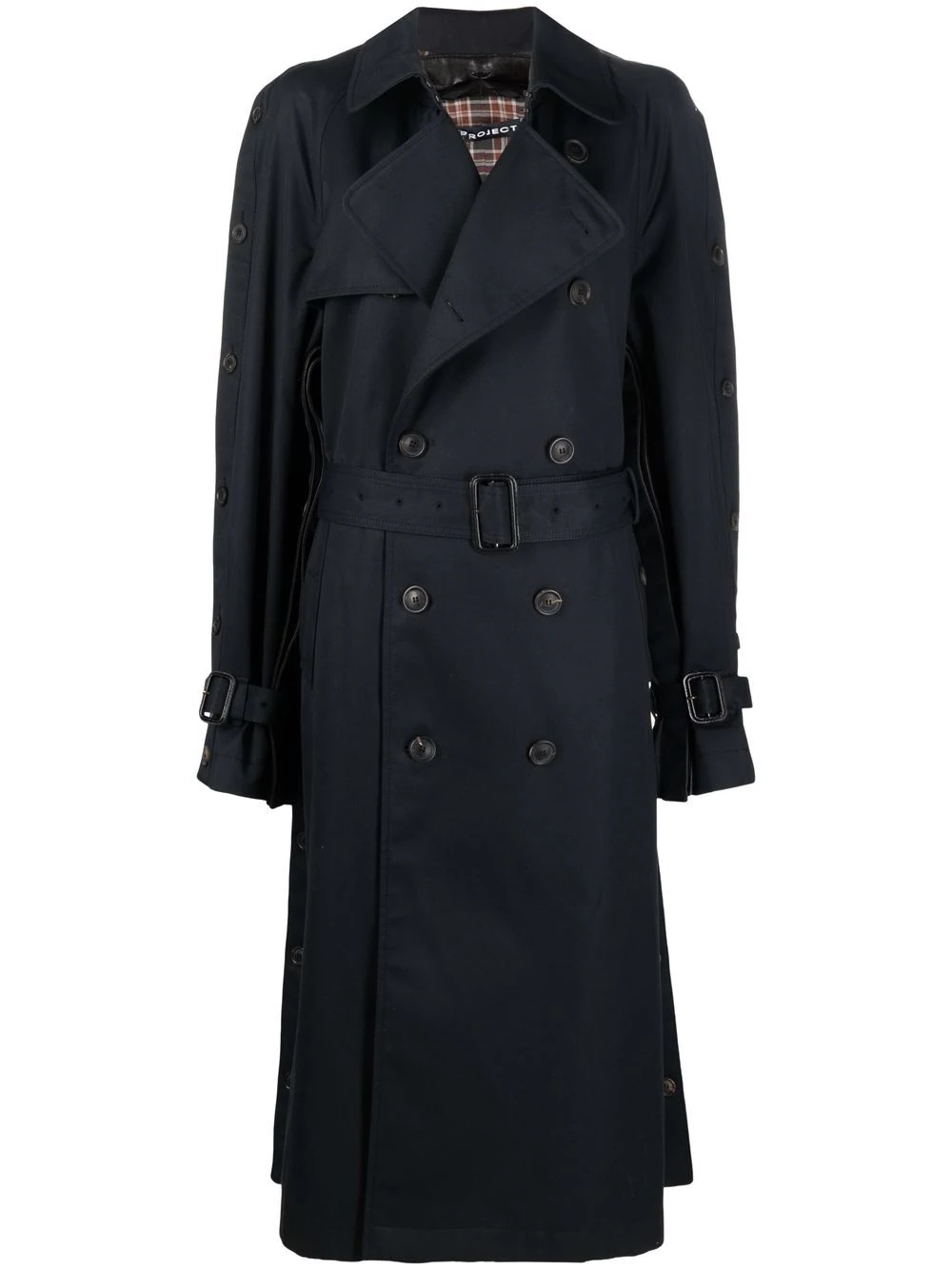 belted trench coat - 1