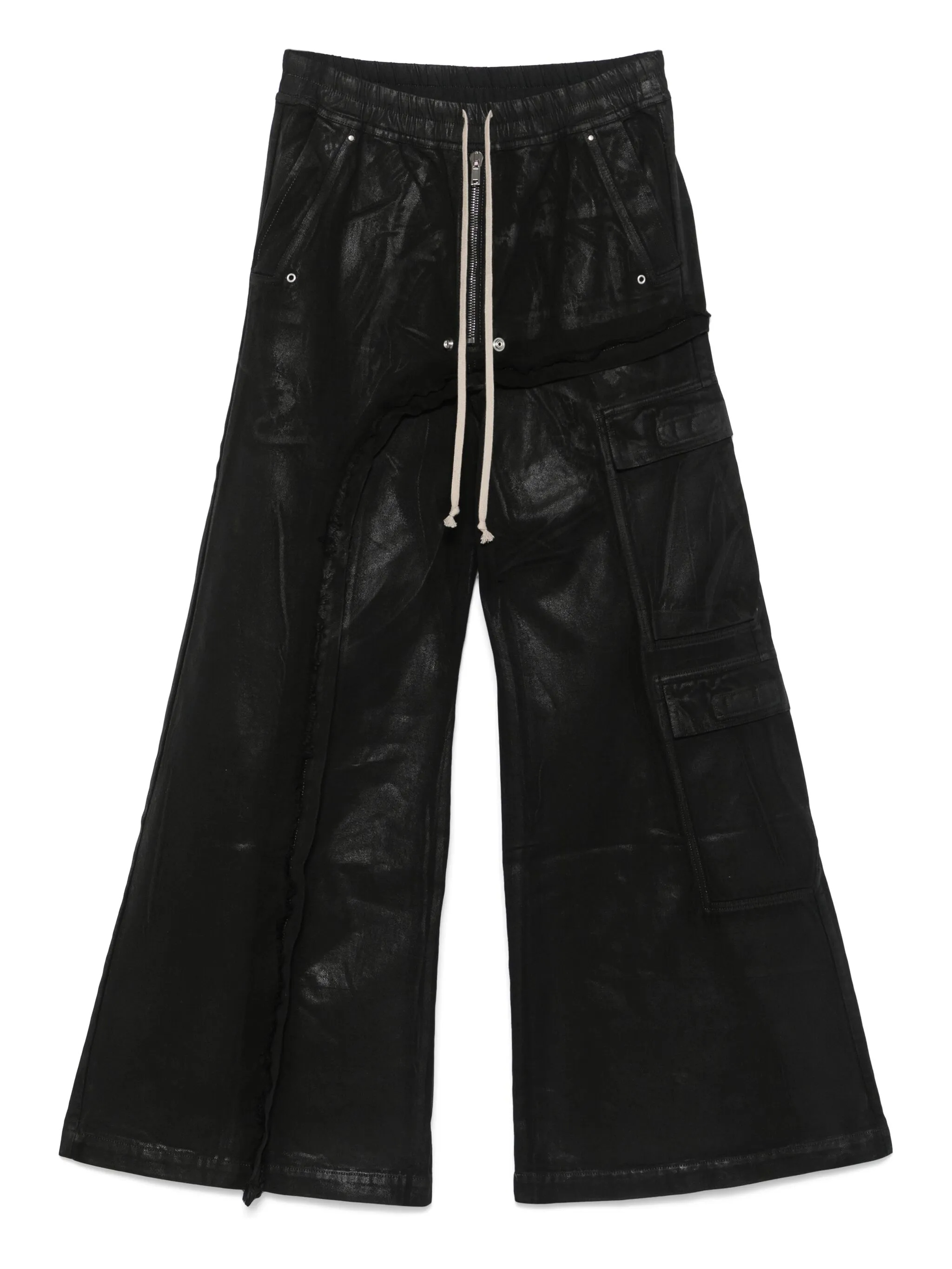 RICK OWENS DRKSHDW - Men Denim Imbalanced Double Cargo Jumbo Belas - 5