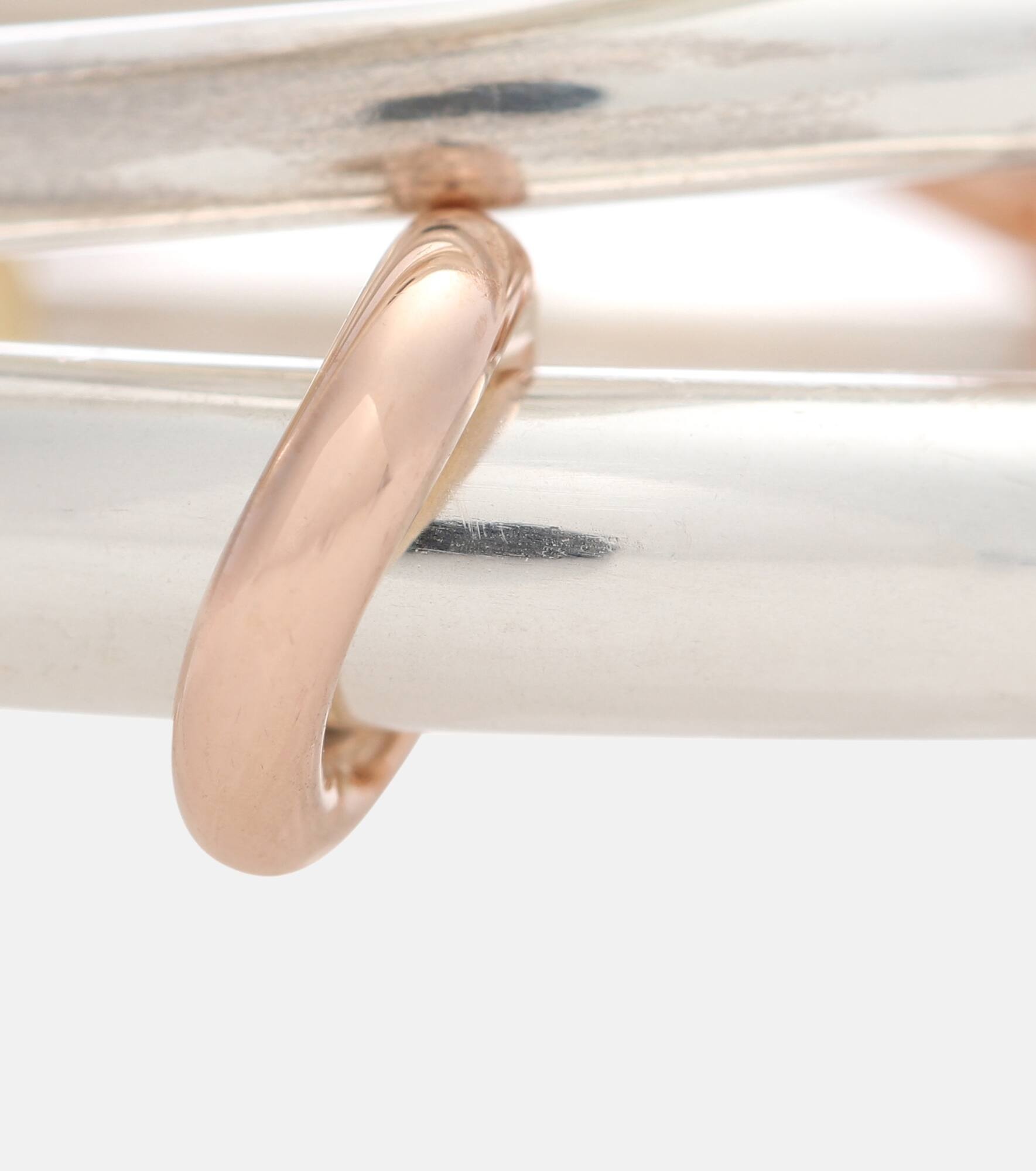 Orion sterling silver and 18k gold linked rings - 6