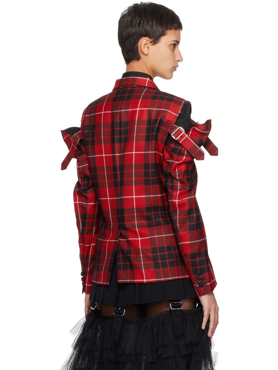 Red Check Blazer - 3