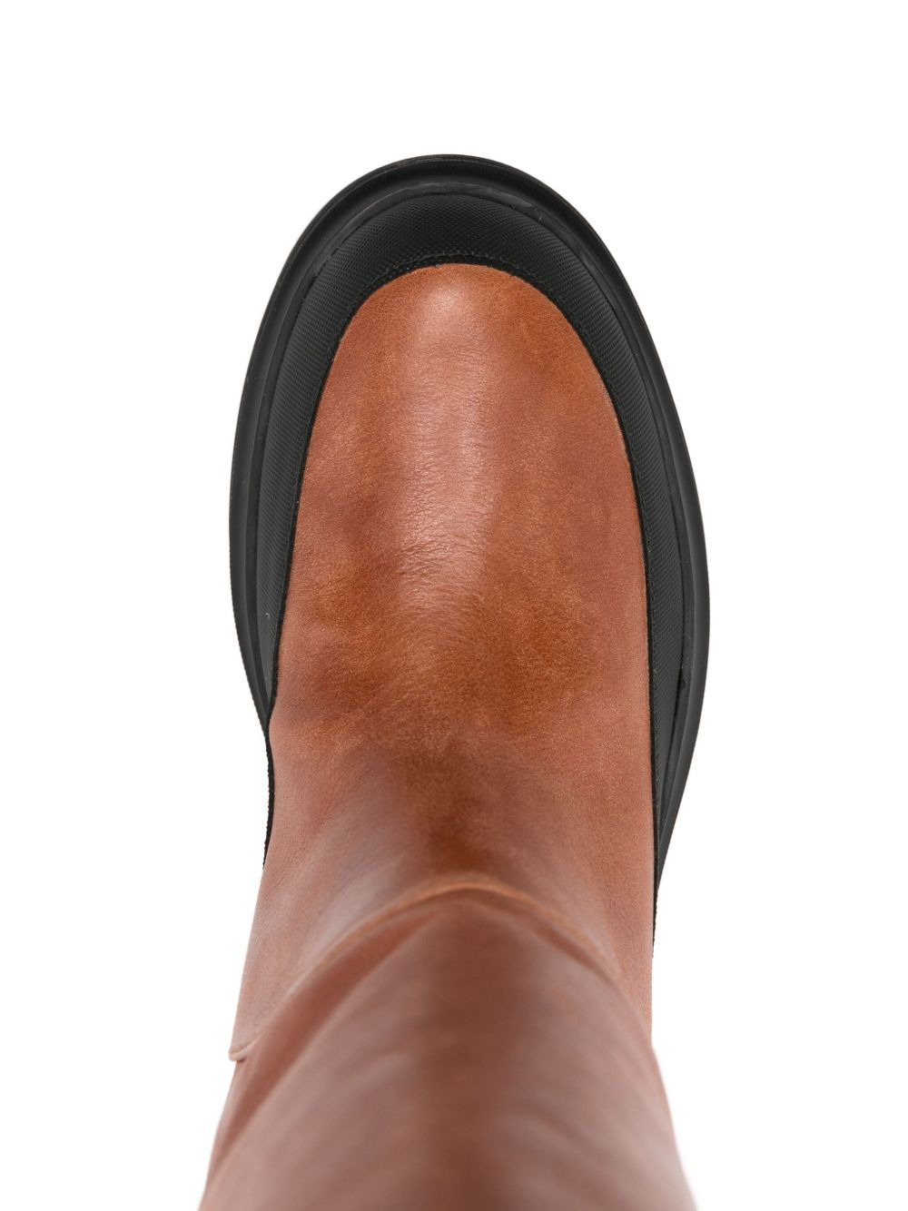 leather platform boots - 4
