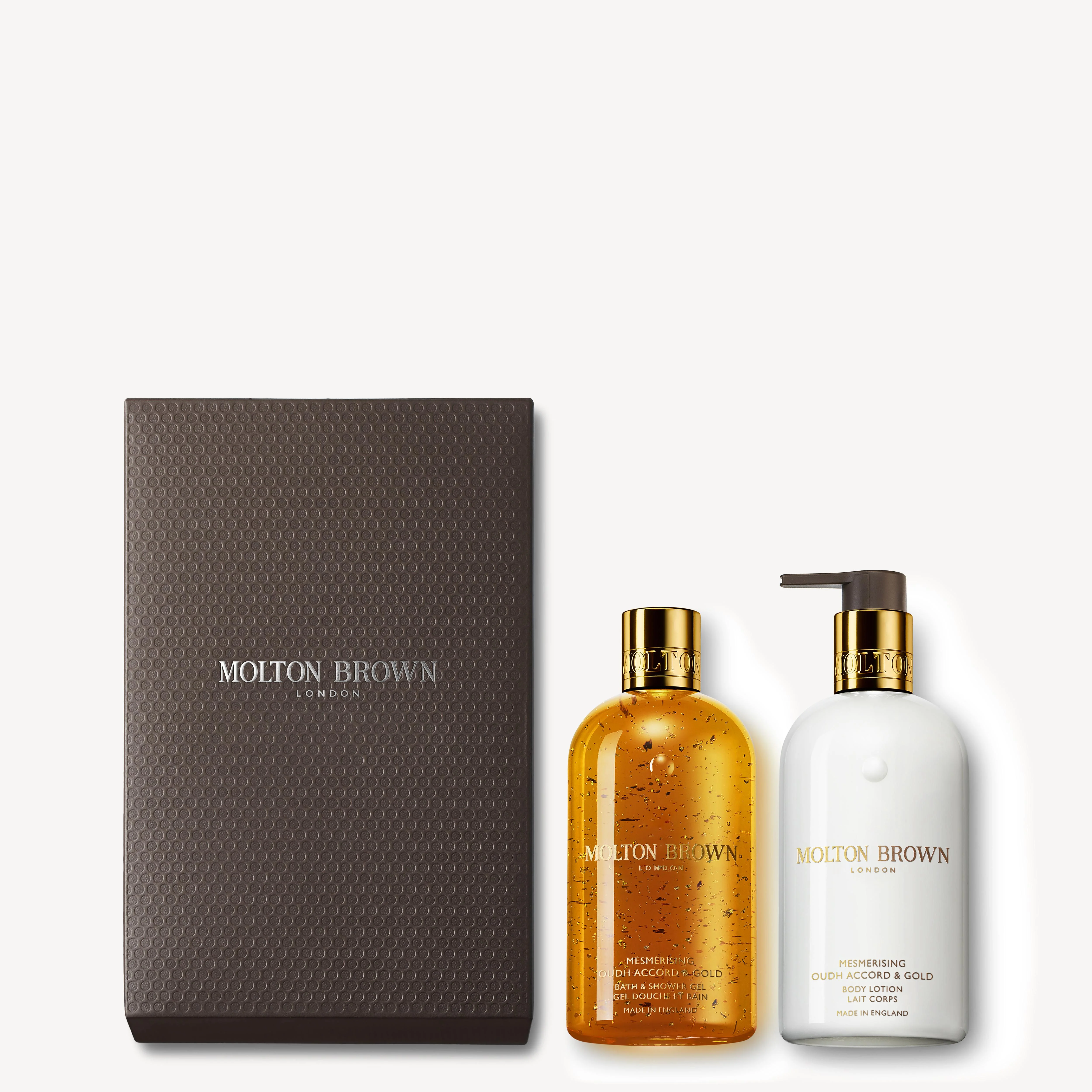 Mesmerising Oudh Accord & Gold Body Wash & Lotion Gift Set - 1
