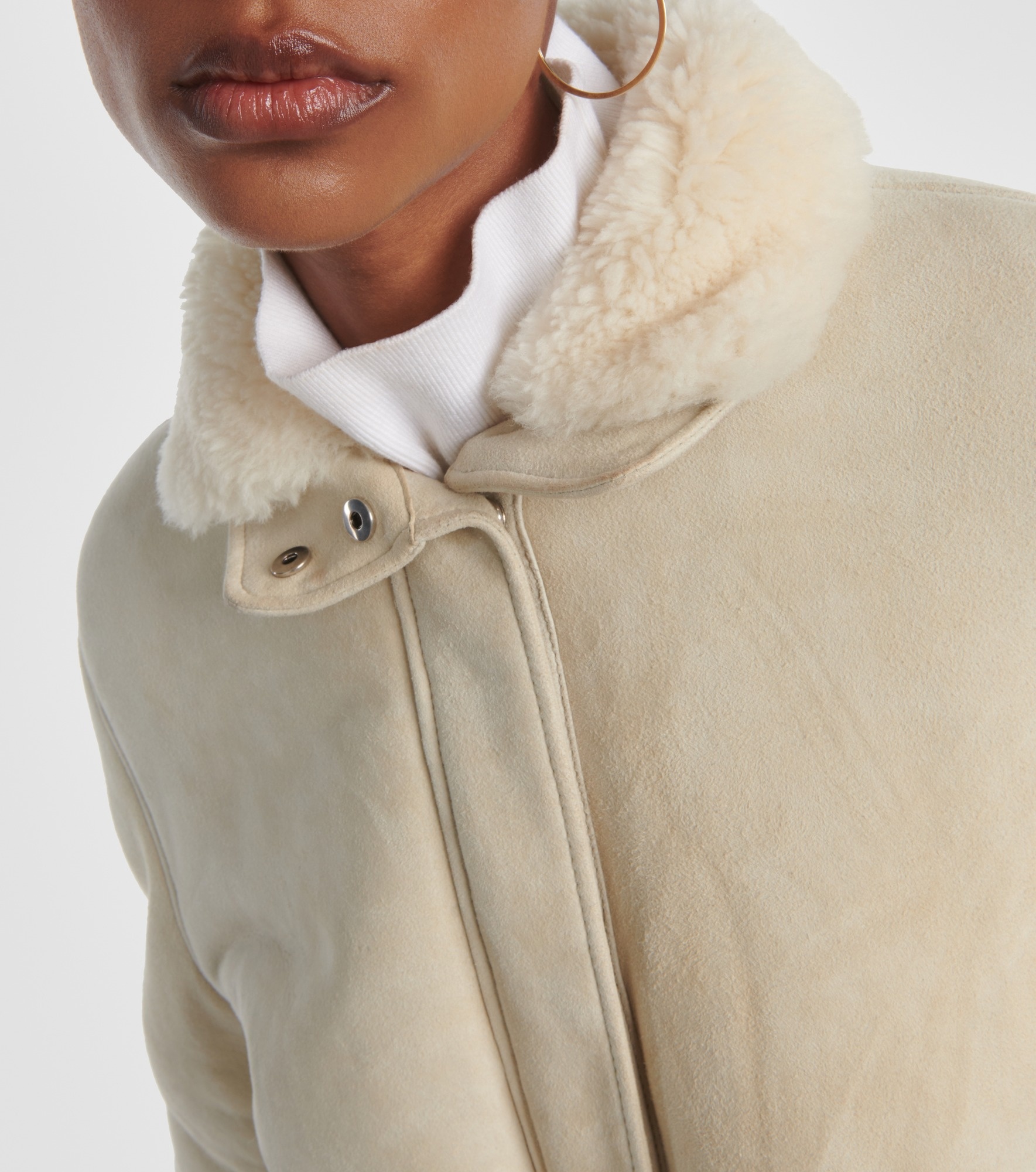 Voyageur shearling-lined suede jacket - 5